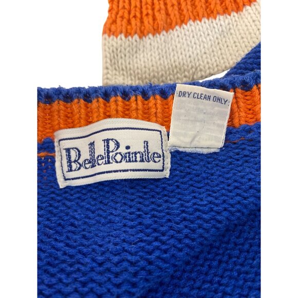 Belle Pointe Vintage Fall Autumn Cardigan Sweater With Pumpkin & Cat Whimsical - Picture 7 of 8